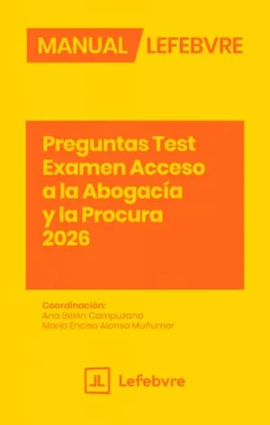 Portada del Libro: Manual Preguntas Test Acceso a la Abogacía y la Procura 2026