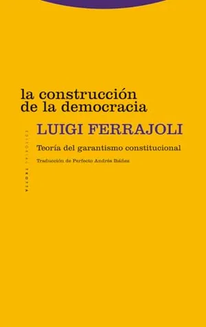 Portada del Libro: La construcción de la democracia: Teoría del garantismo constitucional (ESTRUCTURAS Y PROCESOS - DERECHO)