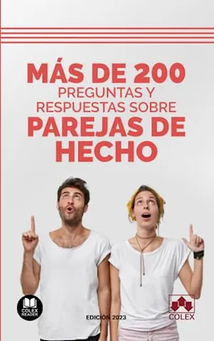 Portada del Libro: Más de 200 preguntas y respuestas sobre parejas de hecho (Bolsillo)