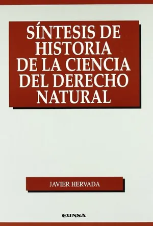 Portada del Libro: Síntesis de historia de la ciencia del derecho natural (Manuales (Universidad de Navarra. Facultad de Derecho))
