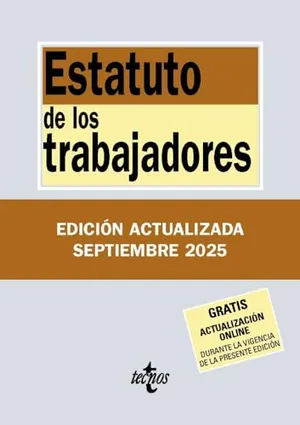 Portada del Libro: Estatuto de los Trabajadores (Derecho - Biblioteca de Textos Legales)