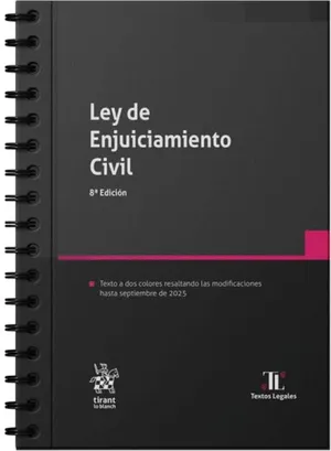 Portada del Libro: Ley de Enjuiciamiento Civil 8ª Edición (Textos legales con anillas)