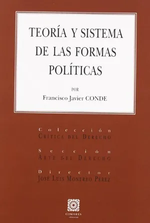 Portada del Libro: TEORIA Y SISTEMA DE LAS FORMAS POLITICAS (SIN COLECCION)