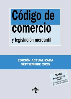 Portada del Libro: Código de Comercio: y legislación mercantil (Derecho - Biblioteca de Textos Legales)