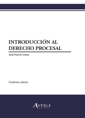 Portada del Libro: Introducción al Derecho Procesal (11ª edición)