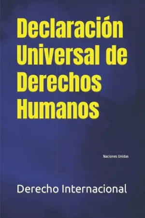 Portada del Libro: Declaración Universal de Derechos Humanos: Naciones Unidas
