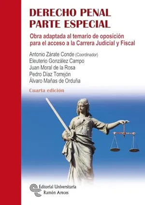 Portada del Libro: Derecho Penal. Parte Especial: Obra adaptada al temario de oposición para el acceso a la Carrera Judicial y Fiscal (Oposición acceso a la Carrera Judicial y Fiscal)