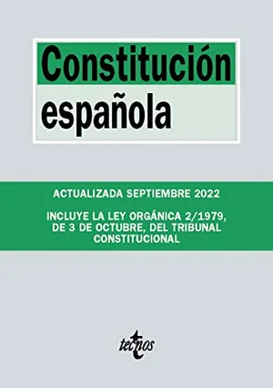 Portada del Libro: Constitución Española (Derecho - Biblioteca de Textos Legales)