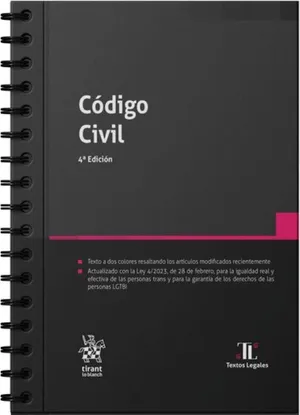 Portada del Libro: Código Civil 4ª Edición con anillas (Leyes@)
