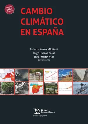 Portada del Libro: Cambio climático en España (Crónica/ Geografía)