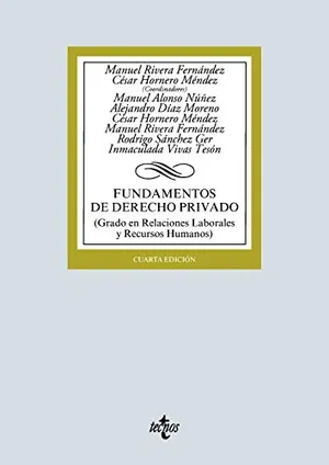 Portada del Libro: Fundamentos de Derecho Privado (Derecho - Biblioteca Universitaria de Editorial Tecnos)