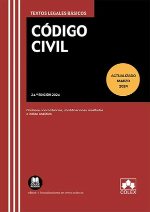 Portada del Libro: Código civil: Texto legal básico con concordancias, modificaciones resaltadas e índice analítico: 1 (Textos legales básicos)