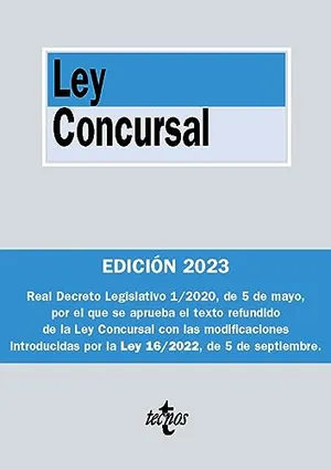 Portada del Libro: Ley Concursal (Derecho - Biblioteca de Textos Legales)
