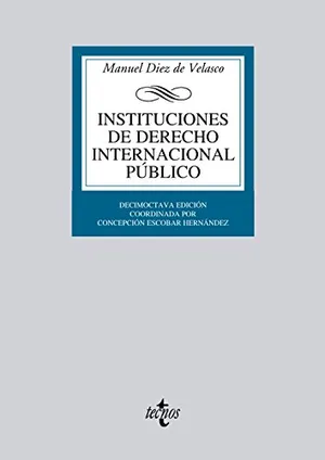 Portada del Libro: Instituciones de Derecho Internacional público (Derecho - Biblioteca Universitaria de Editorial Tecnos)