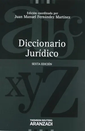 Portada del Libro: Diccionario jurídico (de la A a la Z)