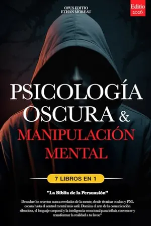 Portada del Libro: PSICOLOGÍA OSCURA & MANIPULACIÓN MENTAL: 7 LIBROS EN 1: LA BIBLIA DE LA PERSUASIÓN - Técnicas Ocultas inéditas, PNL oscura y Control Mental, TCC, Lenguaje Corporal e Inteligencia Emocional +eBook PDF