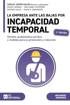 Portada del Libro: La empresa ante las bajas por incapacidad temporal