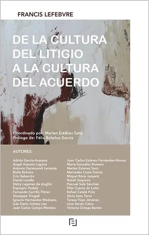 Portada del Libro: Manual De la cultura del litigio a la cultura del acuerdo