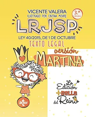 Portada del Libro: LRJSP Versión Martina: Ley 40/2015 de 1 de octubre. Texto Legal (Derecho - Práctica Jurídica)