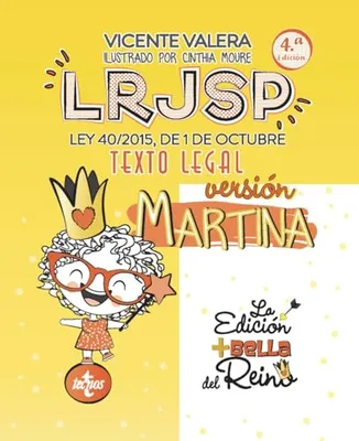 Portada del Libro: LRJSP Versión Martina: Ley 40/2015 de 1 de octubre. Texto Legal (Derecho - Práctica Jurídica)