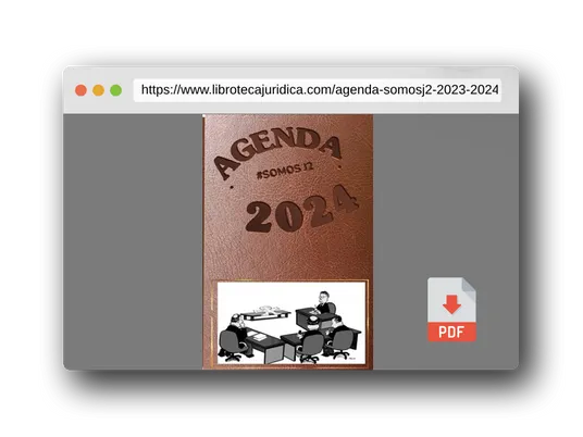 Vista previa del PDF del libro Agenda #SomosJ2 2023-2024│Semana vista -Agenda escritorio del año judicial 2023 2024 - Agenda negra │Agenda semana vista 16 meses │Planificador diario ... Tu Herramienta Esencial en el Año Judicial