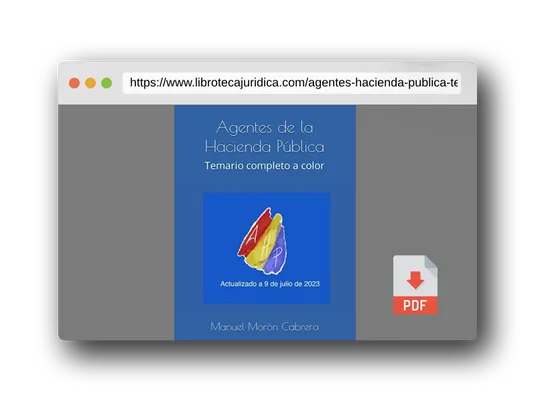 Vista previa del PDF del libro Agentes de la Hacienda Pública: Temario completo a color
