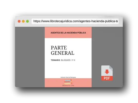 Vista previa del PDF del libro Agentes de la Hacienda Pública: Temario Parte General Bloques I y II