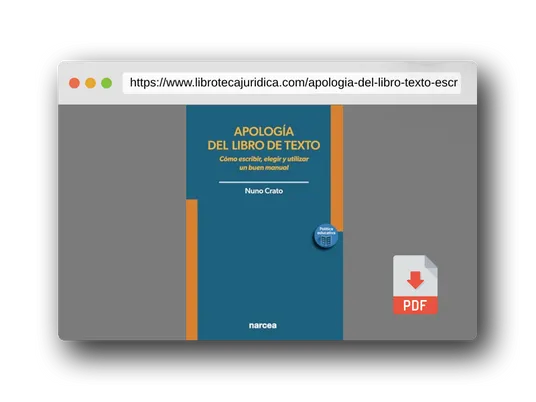 Vista previa del PDF del libro Apología del libro de texto: Cómo escribir, elegir y utilizar un buen manual: 7 (Política educativa)