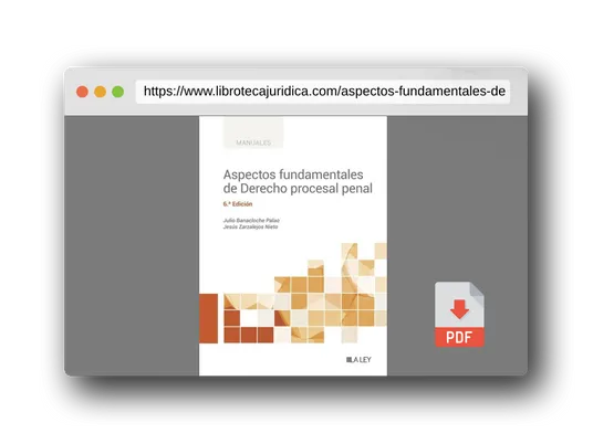 Vista previa del PDF del libro Aspectos fundamentales de Derecho procesal penal (6.ª edición)
