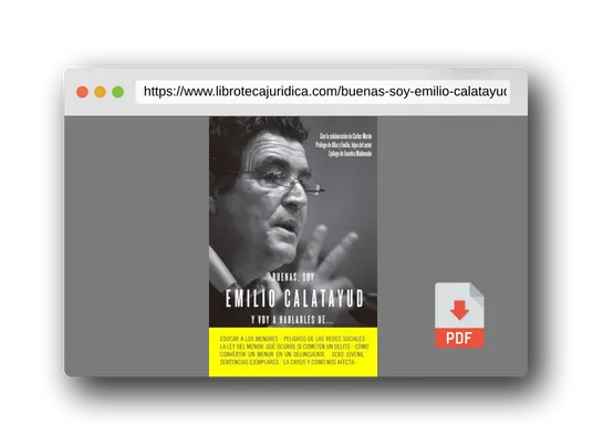 Vista previa del PDF del libro Buenas, soy Emilio Calatayud y voy a hablarles de... (Alienta)