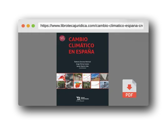 Vista previa del PDF del libro Cambio climático en España (Crónica/ Geografía)