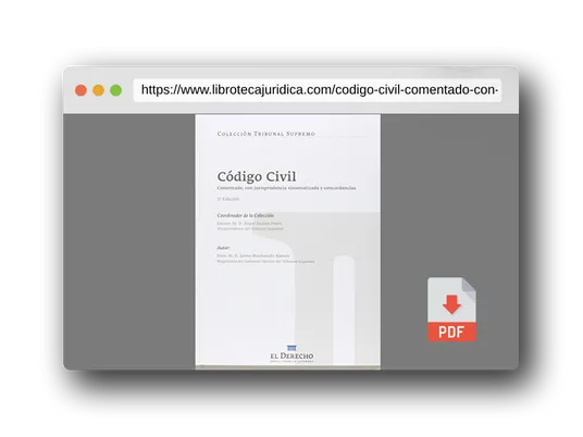 Vista previa del PDF del libro Código Civil: comentado con jurisprudencia sistematizada y concordancias