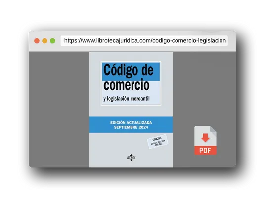 Vista previa del PDF del libro Código de Comercio: y legislación mercantil (Derecho - Biblioteca de Textos Legales)