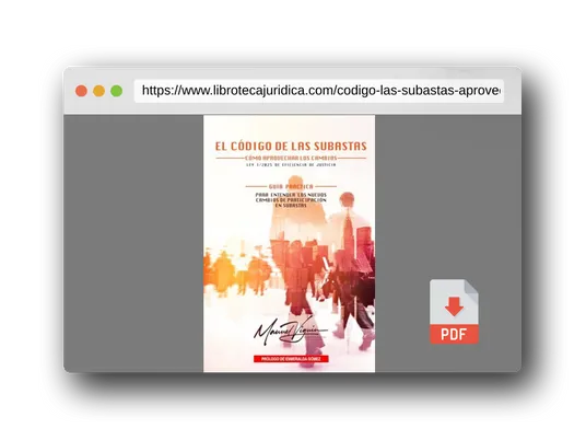 Vista previa del PDF del libro El codigo de las Subastas: Como aprovechar los cambios ley 1/2025 eficiencia juridica