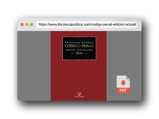 Vista previa del PDF del libro Código Penal | Edición Actualizada