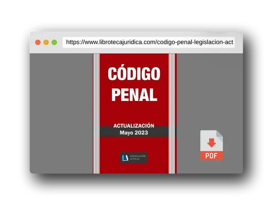 Vista previa del PDF del libro CÓDIGO PENAL. Legislación Actual.: Para profesionales, estudiantes y opositores.
