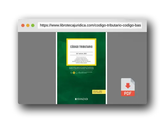 Vista previa del PDF del libro Código Tributario: 9 (Código Básico)