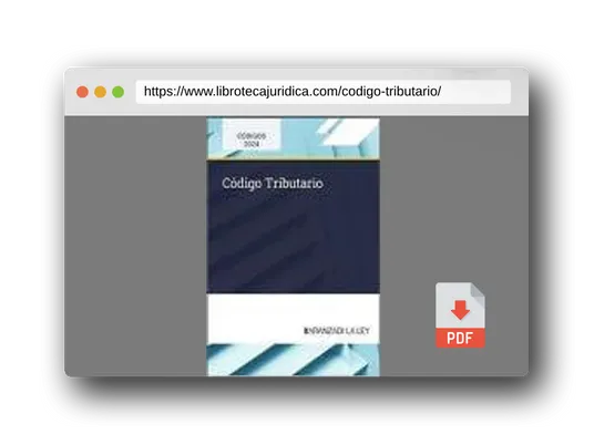 Vista previa del PDF del libro Código Tributario