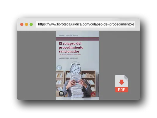 Vista previa del PDF del libro El colapso del procedimiento sancionador: Los fatales plazos de caducidad (Bolsillo)