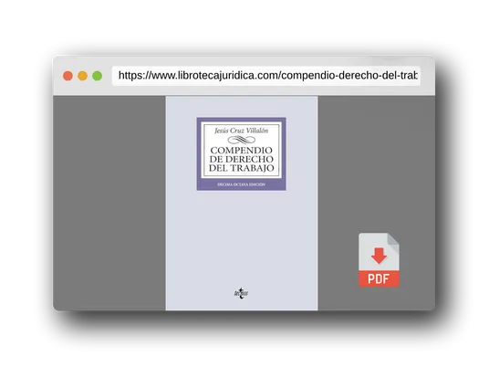 Vista previa del PDF del libro Compendio de Derecho del Trabajo (Derecho - Biblioteca Universitaria de Editorial Tecnos)
