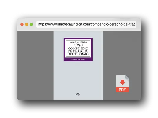 Vista previa del PDF del libro Compendio de Derecho del Trabajo (Derecho - Biblioteca Universitaria de Editorial Tecnos)