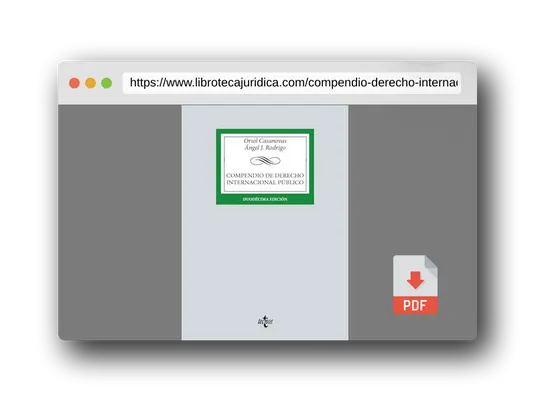 Vista previa del PDF del libro Compendio de Derecho Internacional Público (Derecho - Biblioteca Universitaria de Editorial Tecnos)