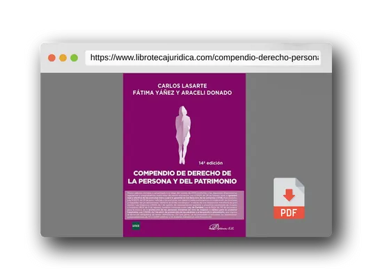 Vista previa del PDF del libro Compendio de Derecho de la Persona y del Patrimonio