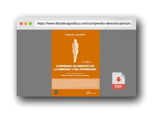 Vista previa del PDF del libro Compendio de Derecho de la Persona y del Patrimonio (SIN COLECCION)