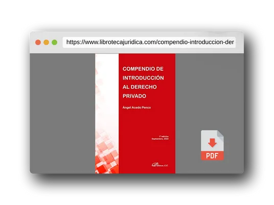 Vista previa del PDF del libro Compendio de introducción al derecho privado (SIN COLECCION)