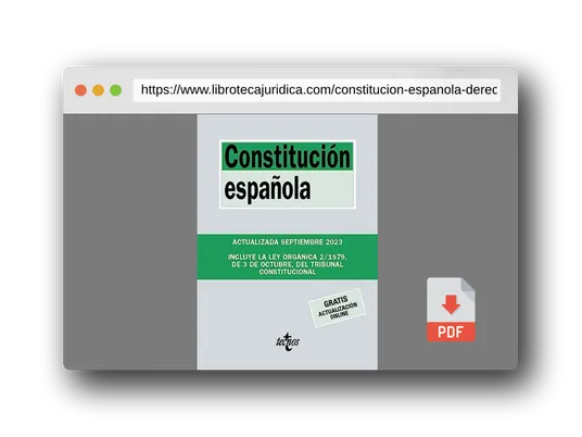Vista previa del PDF del libro Constitución Española (Derecho - Biblioteca de Textos Legales)