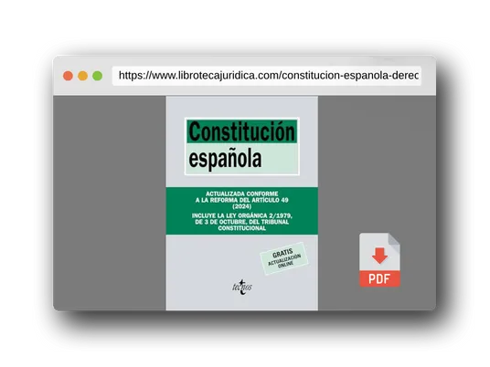 Vista previa del PDF del libro Constitución Española (Derecho - Biblioteca de Textos Legales)