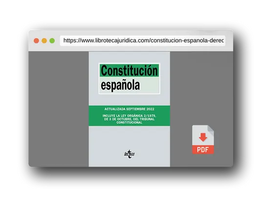 Vista previa del PDF del libro Constitución Española (Derecho - Biblioteca de Textos Legales)
