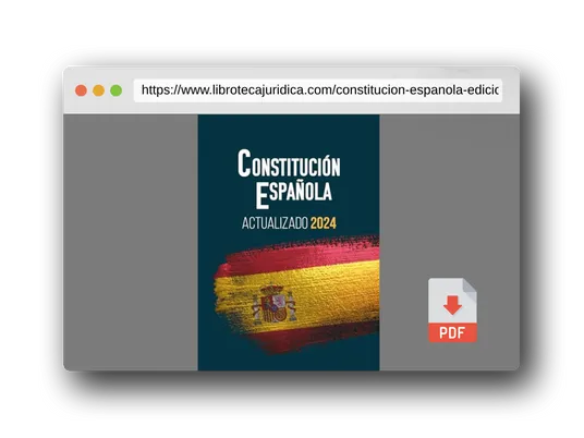 Vista previa del PDF del libro CONSTITUCIÓN ESPAÑOLA: Edición actualizada para opositores A4 gran formato