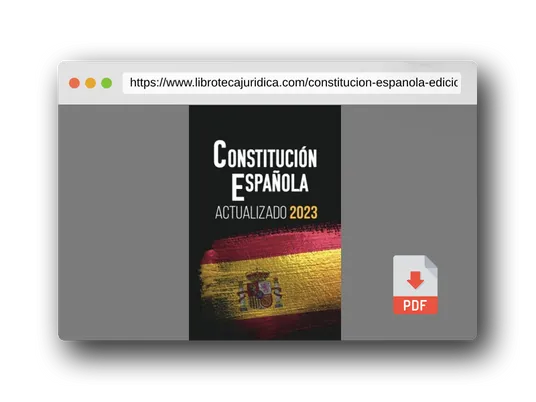 Vista previa del PDF del libro CONSTITUCIÓN ESPAÑOLA: Edición actualizada para opositores